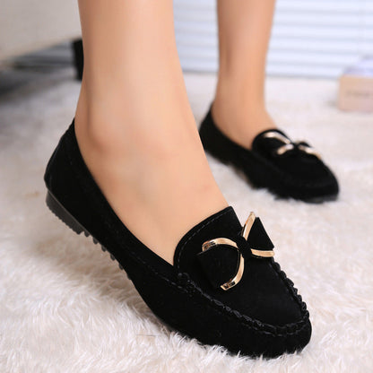 Ortho Welt Flat Shoes With Bow - Elegance And Comfort