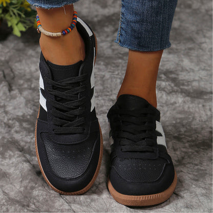 Ortho Welt Unique Colorblock Flat Shoes  -
