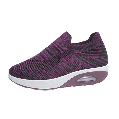 Ortho Welt Lightweight And Breathable Striped Mesh Shoes
