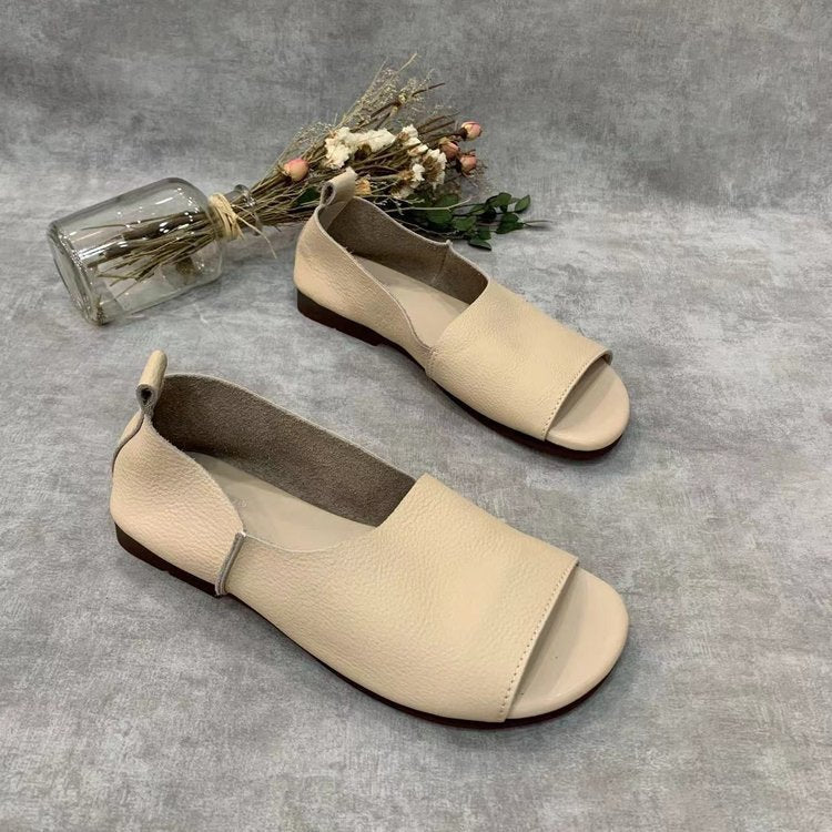 Ortho Welt Orthopedic Soft Leather Open Toe Shoes