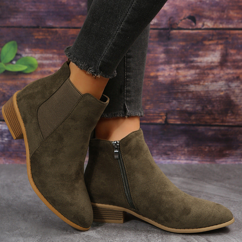 Ortho Welt Wildleder Ankle Boots - Orthopedic Komfort