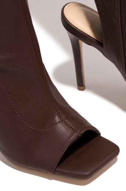 Ortho Welt Overknee Peeptoe Boots - Orthopedic Comfort