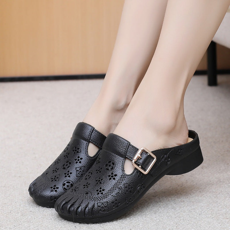 Ortho Welt Half-Toe Slippers - Unique Platform Sandals