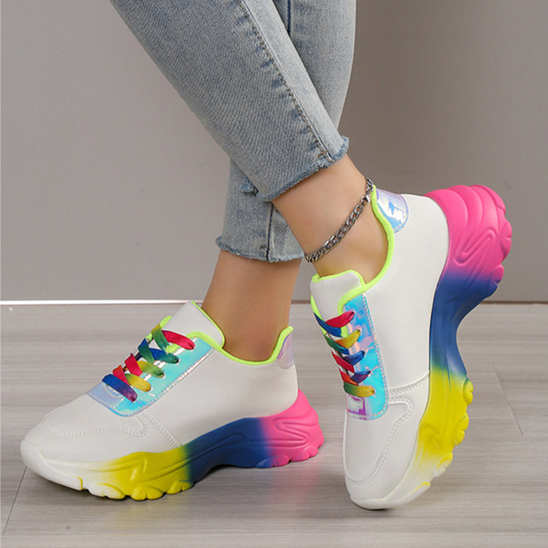 Ortho Welt Rainbow Sports Sneakers - Unique Style And Comfort
