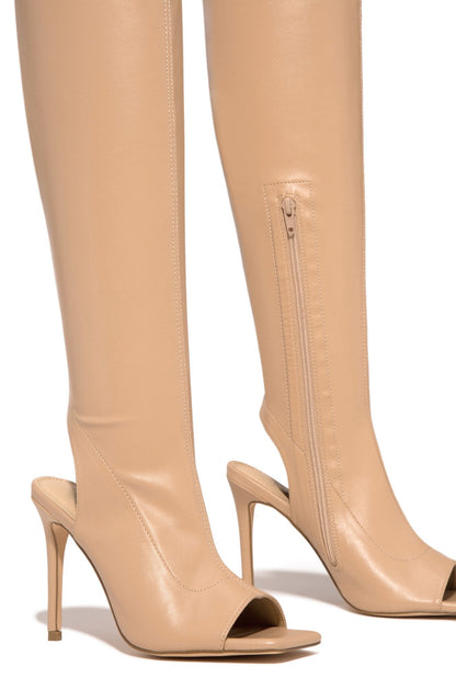 Ortho Welt Overknee Peeptoe Boots - Orthopedic Comfort