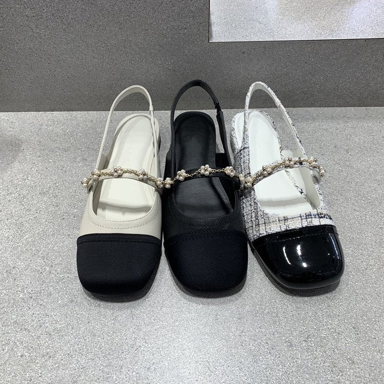 Ortho Welt Orthopedic Flats - Square Toe Elastic Band