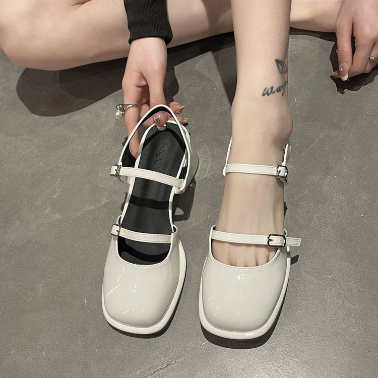 Ortho Welt Mary Jane Shoes - Korean Style, Thick And Unique Heel