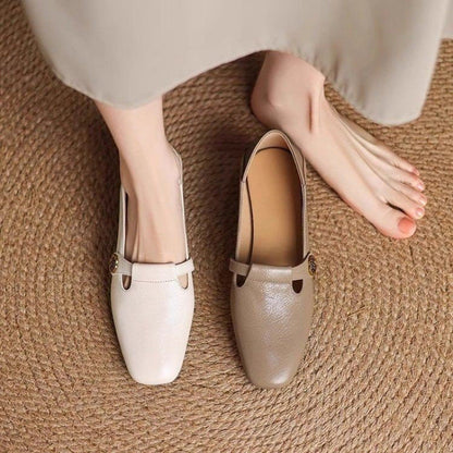 Ortho Welt Damen Orthopedic Lederschuhe – Eckige Zehenpartie