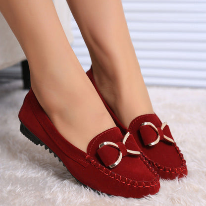 Ortho Welt Flat Shoes With Bow - Elegance And Comfort