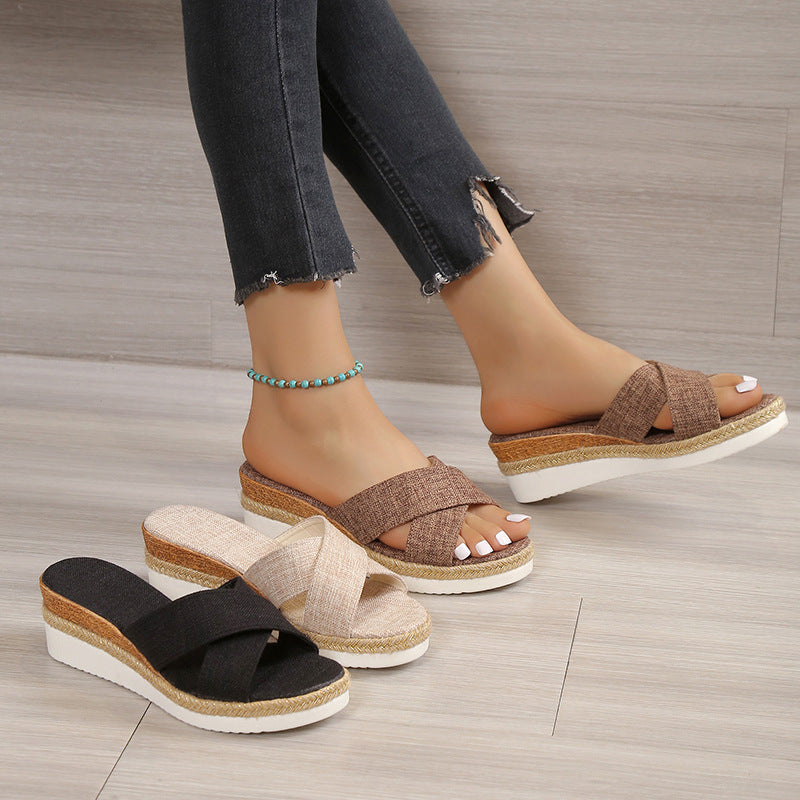Ortho Welt Hemp Wedge Sandals - Summer Uniqueness