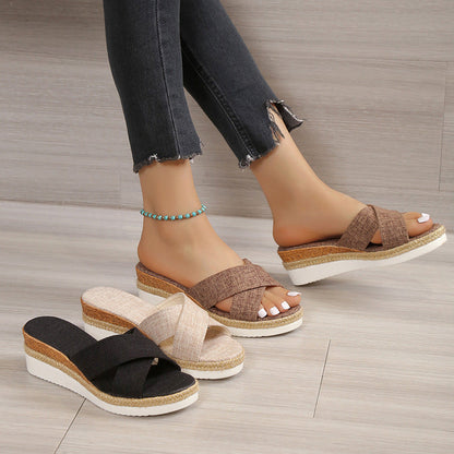 Ortho Welt Hemp Wedge Sandals - Summer Uniqueness