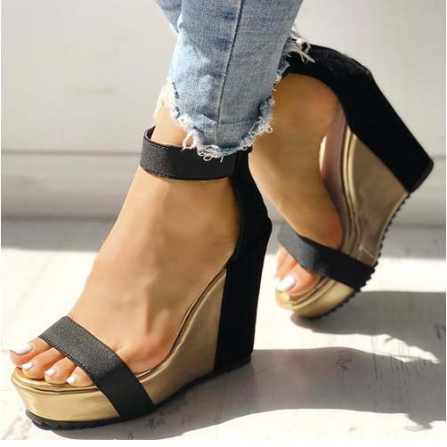 Ortho Welt Damen Keilsandalen – Orthopädische Doppelriemen