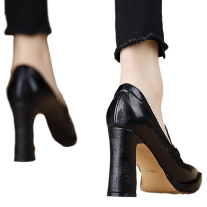 Ortho Welt Retro Chunky Heeled Professional Pumps
