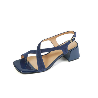 Ortho Welt Chunky Heeled Sandals With Criss-Cross Straps
