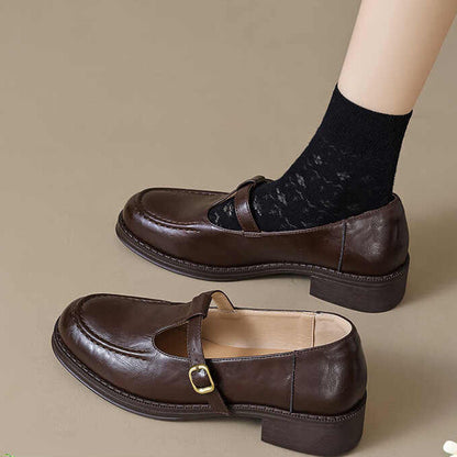 Ortho Welt Damen Orthopedic Lederschuhe – Komfort Flats