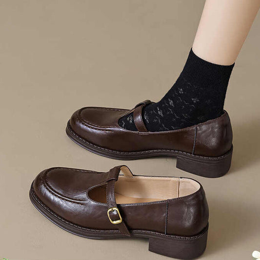 Ortho Welt Damen Orthopedic Lederschuhe – Komfort Flats