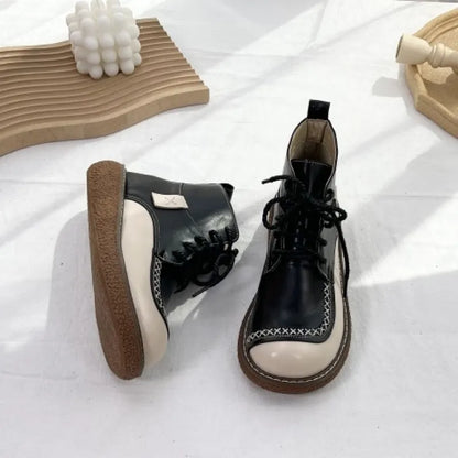 Ortho Welt Rowin Orthopedic Two-Tone Lace-Up Boots