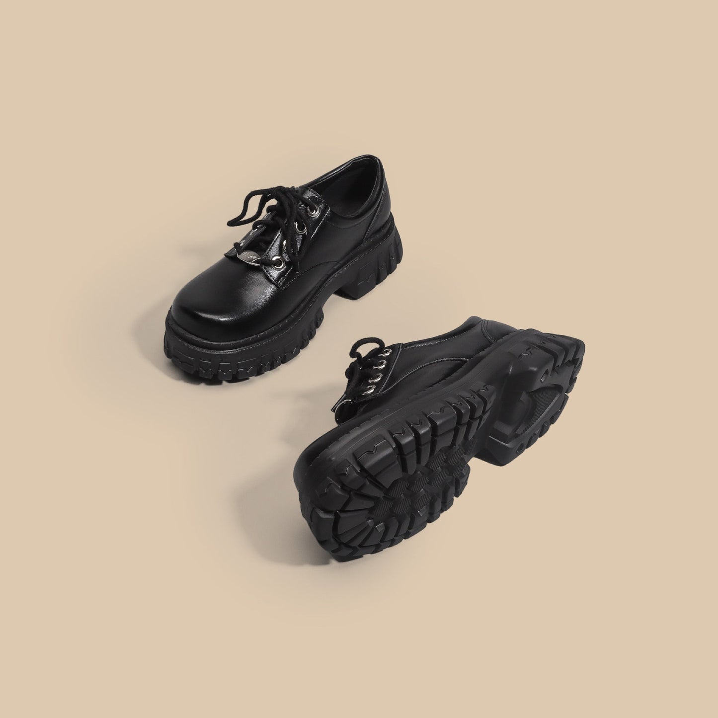 Ortho Welt Oxford Plateau-Schnürschuhe - Orthopedic Komfort