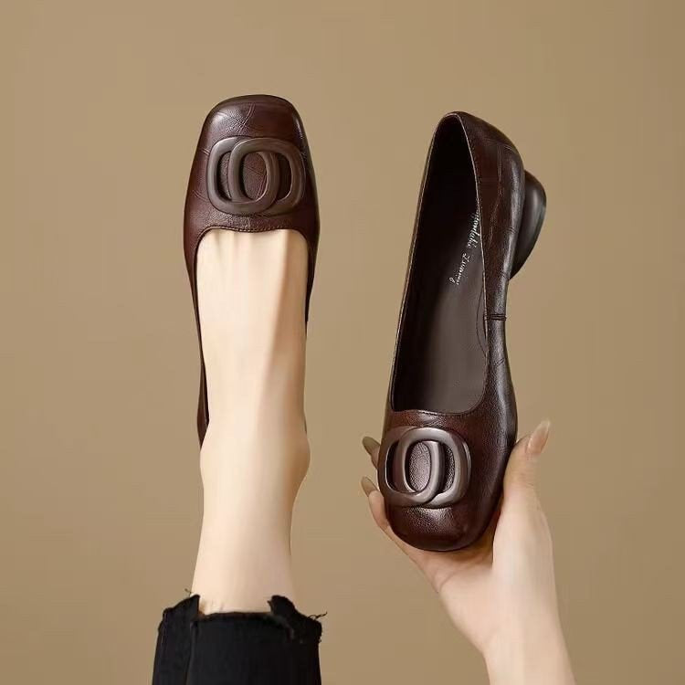 Ortho Welt Vintage Low Round Toe Shoes - French Elegance