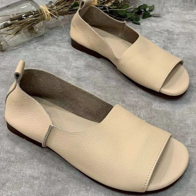 Ortho Welt Orthopedic Soft Leather Open Toe Shoes
