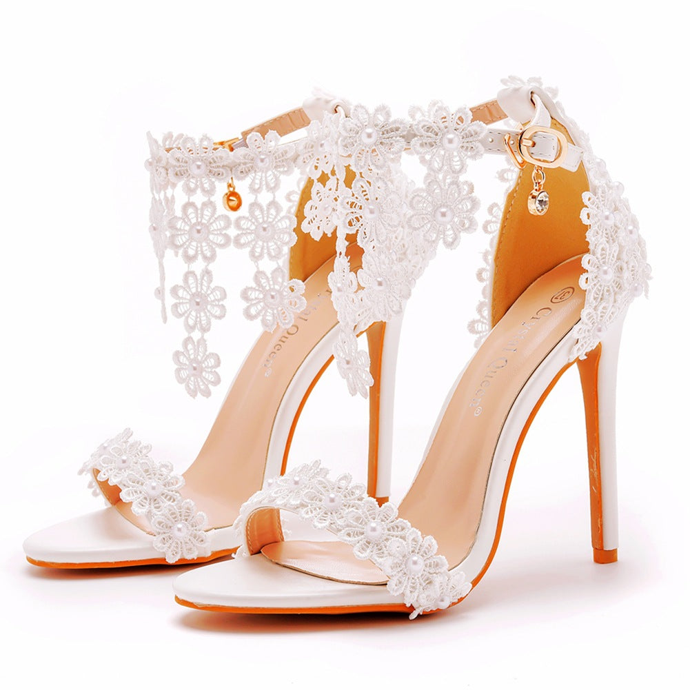 Ortho Welt Rhinestone High Heel Shoes