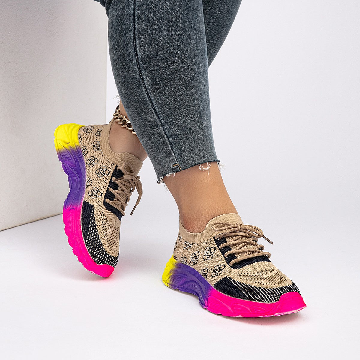 Ortho Welt Rainbow Sole Sneakers - Orthopedic Comfort