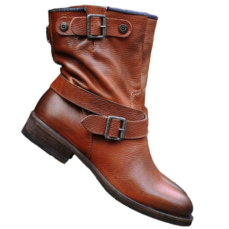 Ortho Welt Retro Lederstiefel - Orthopädische Unterstützung