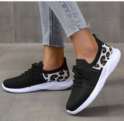 Ortho Welt White Leopard Print Sneakers - Unique And Stylish