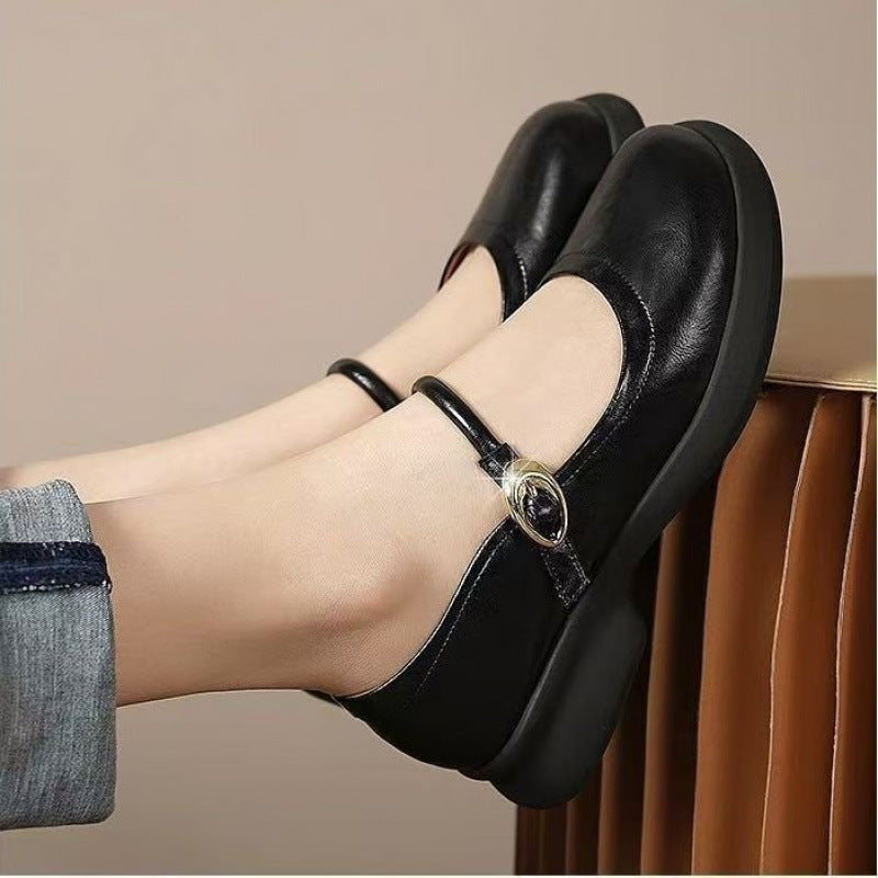 Ortho Welt Mary Jane Flats - Verstellbarer Komfort-Riemen