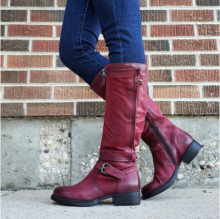 Ortho Welt High Leg Orthopedic Boot - Low Heel Comfort