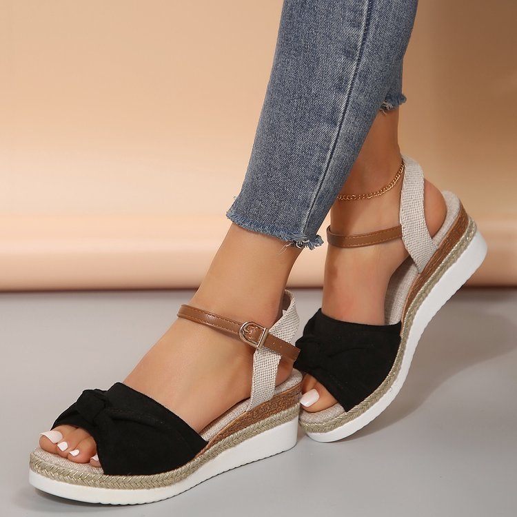 Ortho Welt Chunky Sandals With A Bow - Unique Summer Fashion