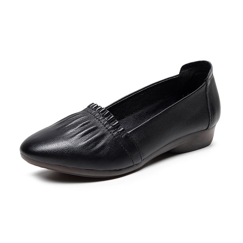 Ortho Welt Flat Shoes In Genuine Leather, Unique Elegance