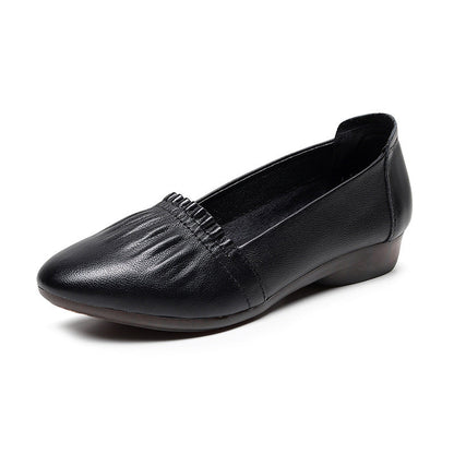 Ortho Welt Flat Shoes In Genuine Leather, Unique Elegance