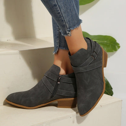 Ortho Welt Ankle Boots – Orthopedic Block Heel Comfort