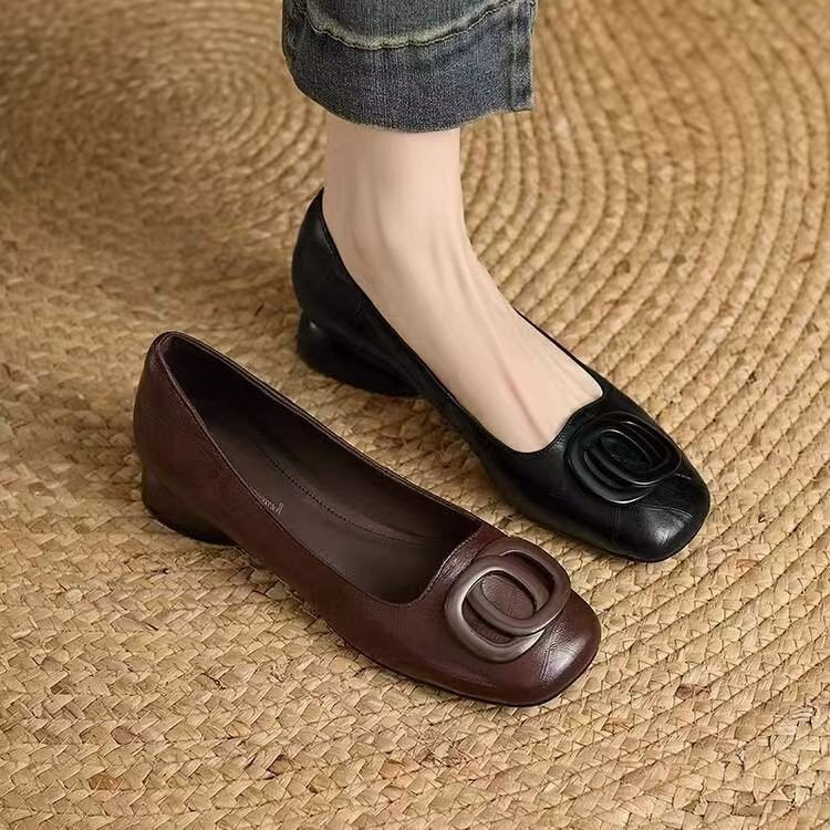 Ortho Welt Vintage Low Round Toe Shoes - French Elegance
