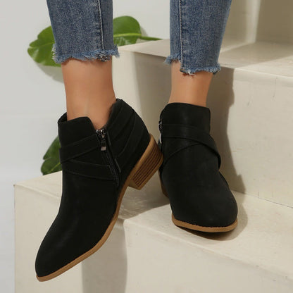 Ortho Welt Ankle Boots – Orthopedic Block Heel Comfort
