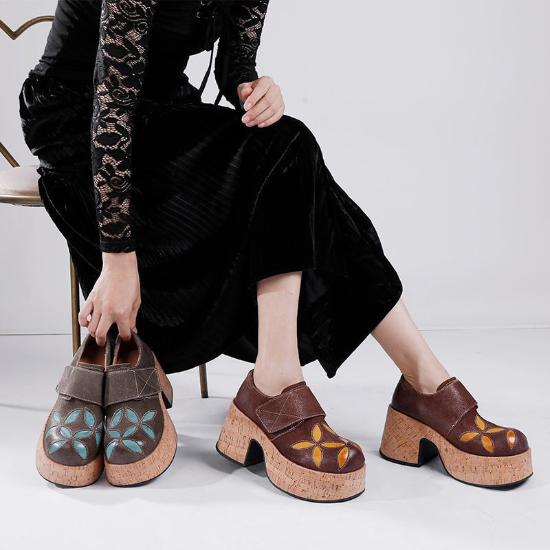 Ortho Welt Retro Leder-Clogs Damen – Orthopädischer Absatz