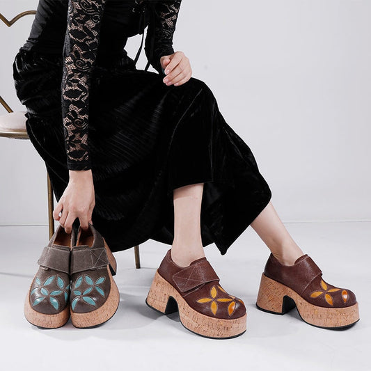 Ortho Welt Retro Leder-Clogs Damen – Orthopädischer Absatz