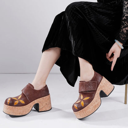 Ortho Welt Retro Leder-Clogs Damen – Orthopädischer Absatz