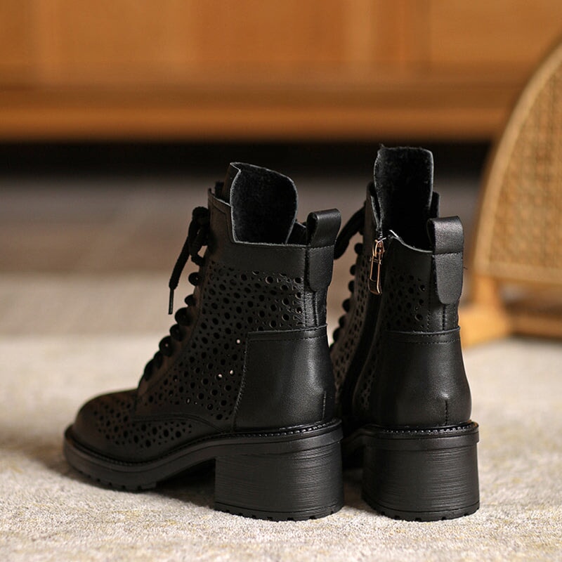 Ortho Welt Damen Stiefeletten - Orthopädisch & Perforiert