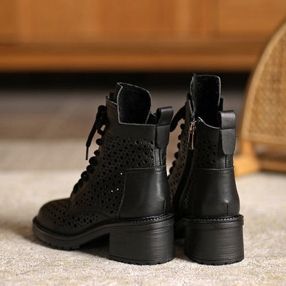 Ortho Welt Damen Stiefeletten - Orthopädisch & Perforiert