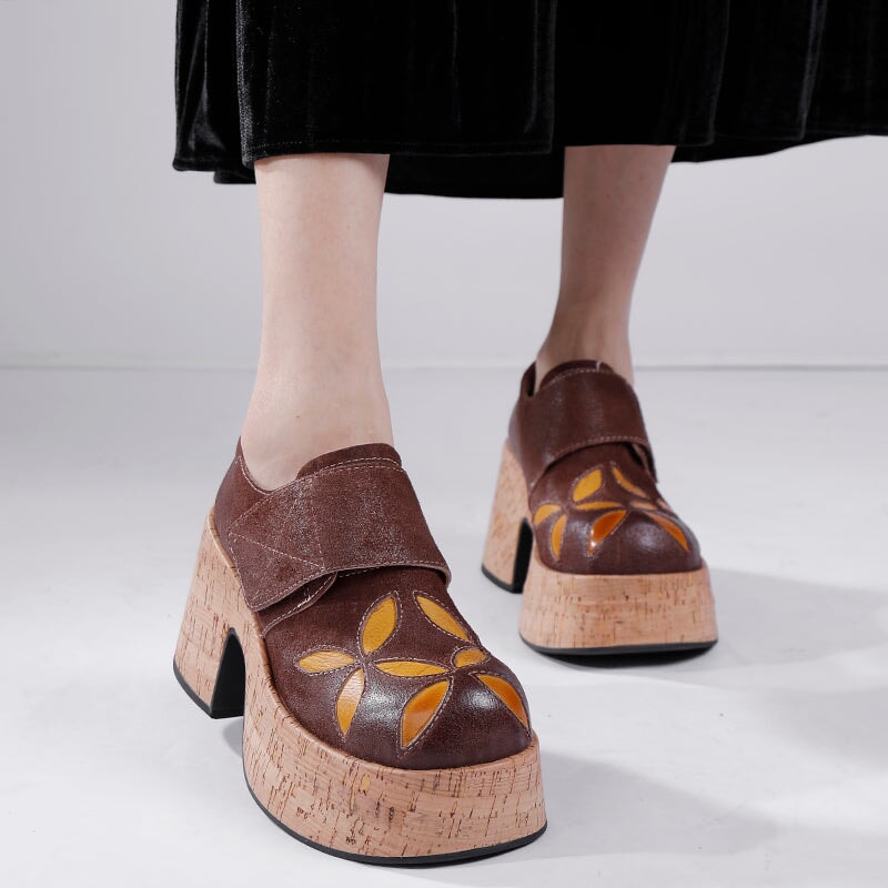 Ortho Welt Retro Leder-Clogs Damen – Orthopädischer Absatz