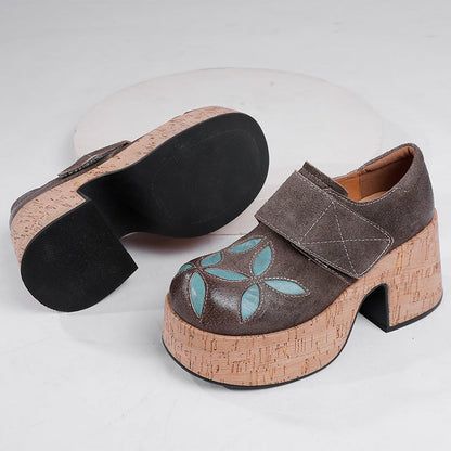 Ortho Welt Retro Leder-Clogs Damen – Orthopädischer Absatz