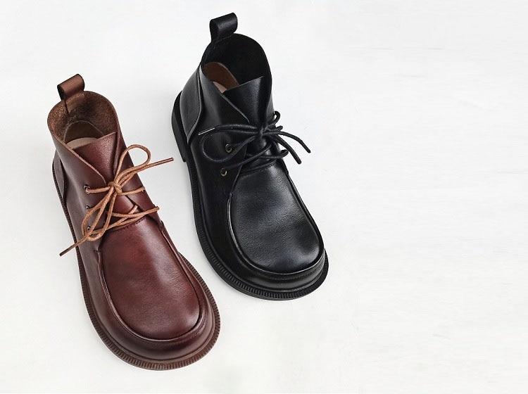 Ortho Welt Leder Schnürstiefeletten - Orthopädisch & Komfort