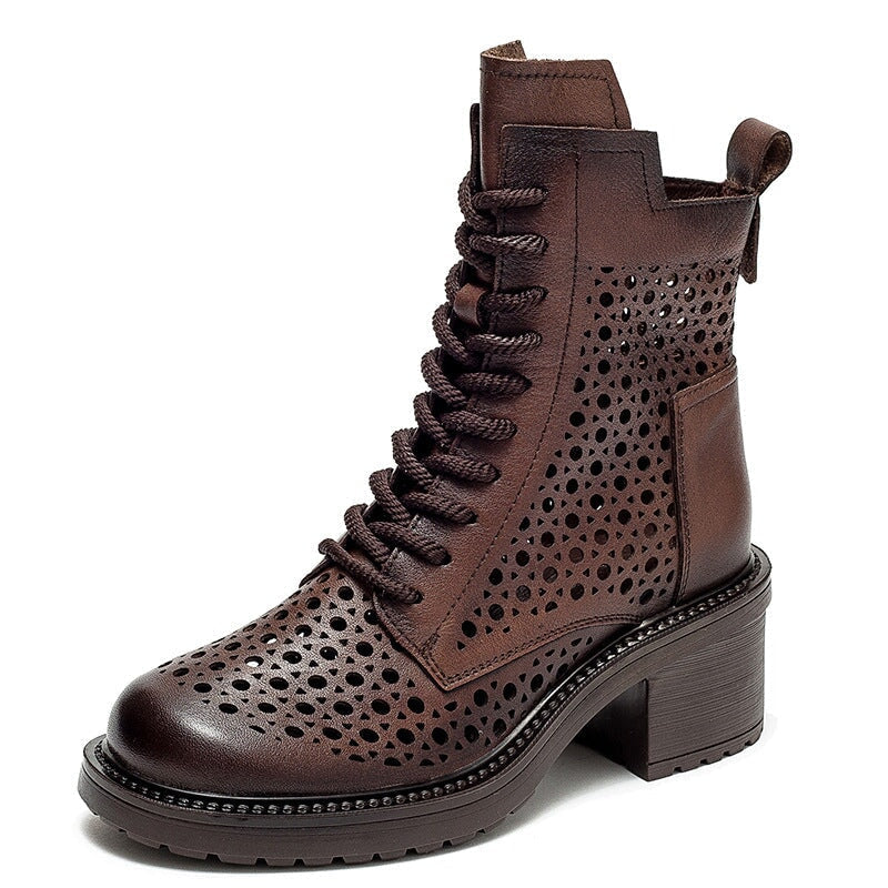 Ortho Welt Damen Stiefeletten - Orthopädisch & Perforiert