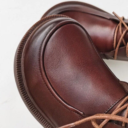 Ortho Welt Leder Schnürstiefeletten - Orthopädisch & Komfort