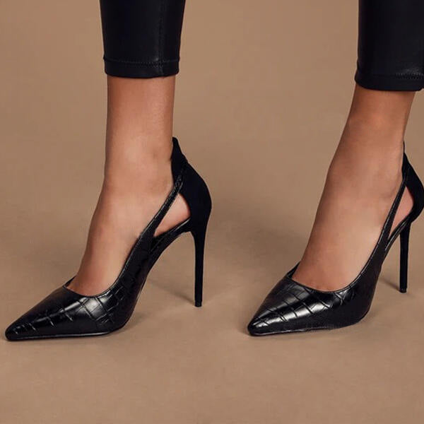 Ortho Welt Hollow Stiletto Heels - French Elegance