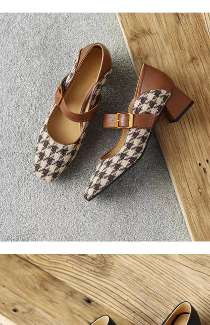 Ortho Welt Retro Mary Jane Shoes With Single Buckle