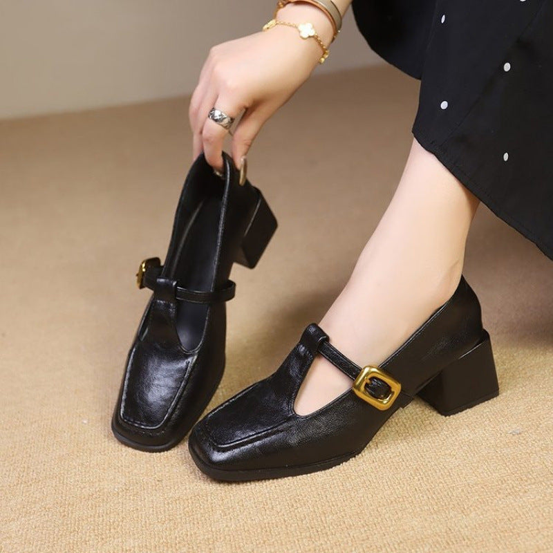 Ortho Welt Mary Jane Schuhe - Orthopedic Blockabsatz