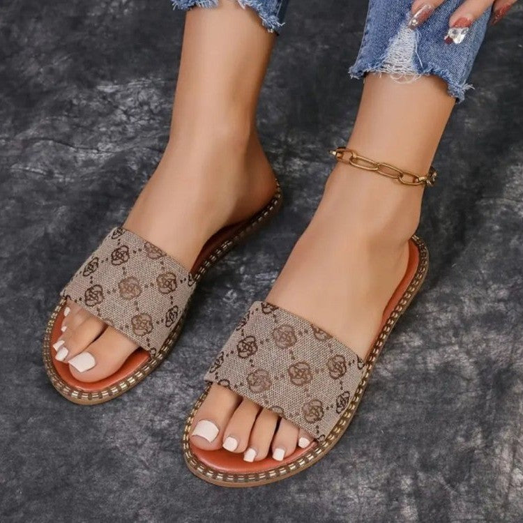 Ortho Welt Floral Flat Sandals - Comfort And Unique Style
